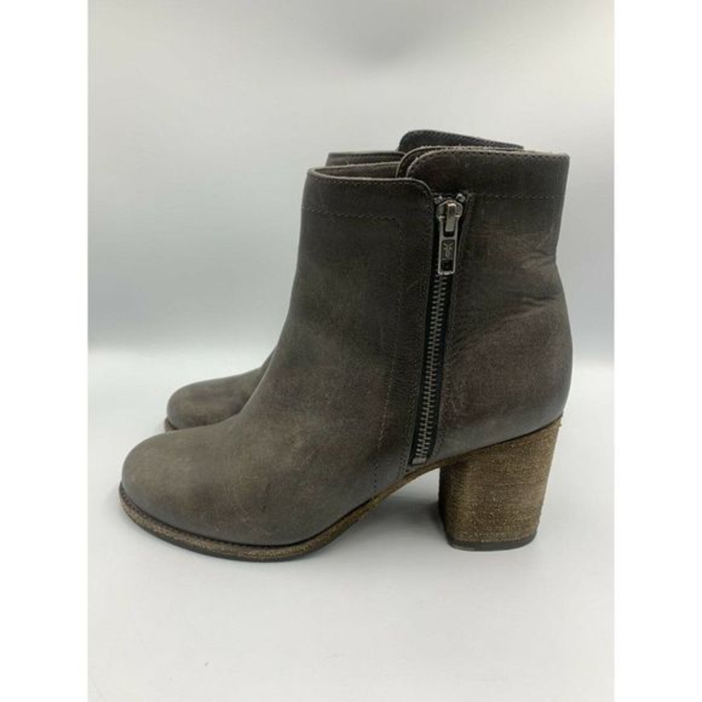 FRYE Women’s Double Zip Ankle‎ Bootie 8 B Grey
